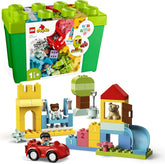 LEGO DUPLO Deluxe Brick Box - Fine Motor Skills Toys for 1+ Year Old Boys & Girls - incl. a Car, Number Bricks & Animal Figures, Plus Toy Storage - 10914