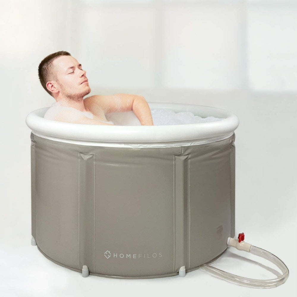 Tragbare Badewanne (groß), Eisbad und Kaltwasserbad für Sportler, aufblasbare Badewanne für Erwachsene, japanischer Whirlpool für Duschkabine