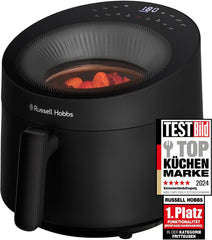 Russell Hobbs Airfryer, 5 Liter, 10 Programme, Sichtfenster Naty Shop Appliances Schwarz