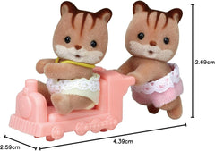 Sylvanian Families L5421 Eichhörnchen-Zwillinge Puppenhaus Puppenhausfiguren Naty Shop Dolls