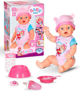 BABY Born Emma - Păpușă de 43 cm înălțime - 10 funcții Inclusiv accesorii și rochiță - Funcționează complet fără baterii - Potrivit pentru copii cu vârsta de 3 ani și peste Papusi Naty Shop Titlu implicit