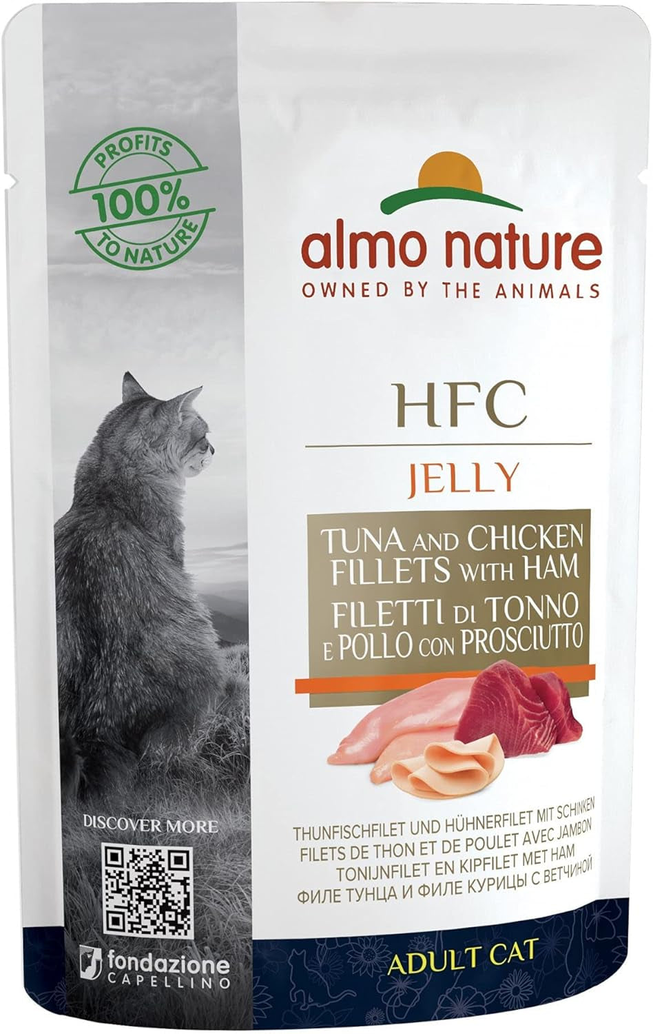 Almo Nature Multipack Hrană umedă pentru pisici HFC Natural - 3 varietăți cu pui 6 X 55G, 1Pack (1 X 0.330 Kilograme)
