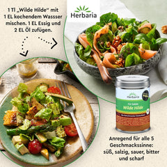 Herbaria Wilde Hilde bio 100g M-Dose-fertige Bio-Gewürzmischung - Salatgewürz für ausgefeilte Salate - mit erlesenen Zutaten - in nachhaltiger Aromaschutz-Dose