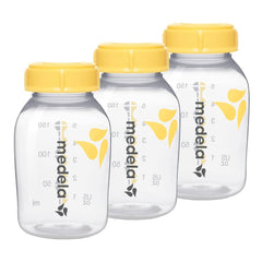 Medela Flaschen Zur Austellungen Von Muttermilch | Bpa-frei | Packung À 3 × 150 ml Babynahrung und Stillzubehör Naty Shop Flaschenset (3X 150 ml)