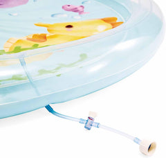 Intex aufblasbarer Kinderpool mit Palmenbrause, Ø 173 x 104 cm, mit Wasserbrause, Schlauchanschluss, Fassungsvermögen 166 L, tropisches Design, strapazierfähiges Vinyl, für Kinder ab 2 Jahren (56433)
