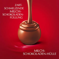 Lindt-Schokolade | Milchschokoladentüte LINDOR | 500g | 38 Milchschokoladenkugeln mit zartschmelzender Füllung | Schokoladengeschenk
