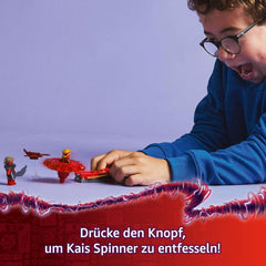 LEGO NINJAGO Kais Drache Spinjitzu-Spinner – Action-Ninja-Spielzeug mit 2 Minifiguren – kleines Spielset für Kinder – Geschenkidee für Jungen und Mädchen ab 6 Jahren 71823 Bausets Besuchen Sie den LEGO-Store
