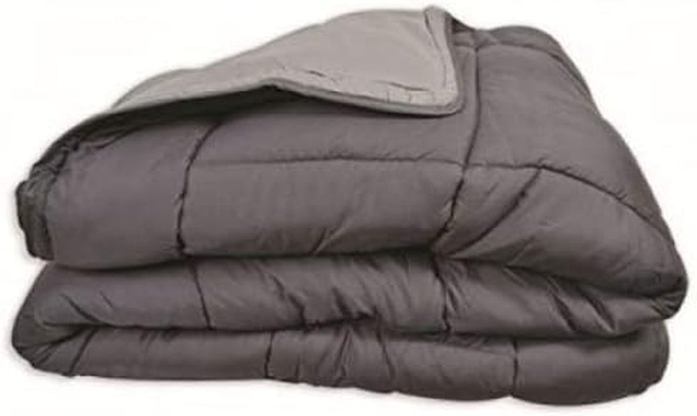 Poyet Motte Calgary Bettbezug Polyester Stahl/Silber, Polyester, Stahl/Silber, 220 x 160 x 1 cm. Bettdecken und Steppdecken Naty Shop 220 x 160 x 1 cm