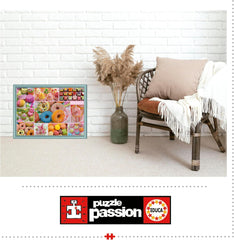 Educa - Puzzle mit 500 Teilen für Erwachsene | Süßigkeiten-Collage. Abmessungen: 48 x 34 cm. Inklusive Fixpuzzle-Puzzlekleber. Seit 11 Jahren (19904) Puzzle Naty Shop