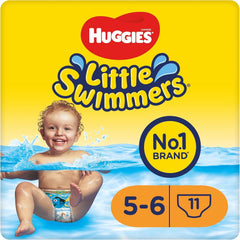 Huggies Little Swimmers Einweg-Badewindeln für Babys und Kleinkinder, Größe 5–6 (12–18 kg), 11 Badewindeln, Unisex, für Mutter und Baby, Naty Shop