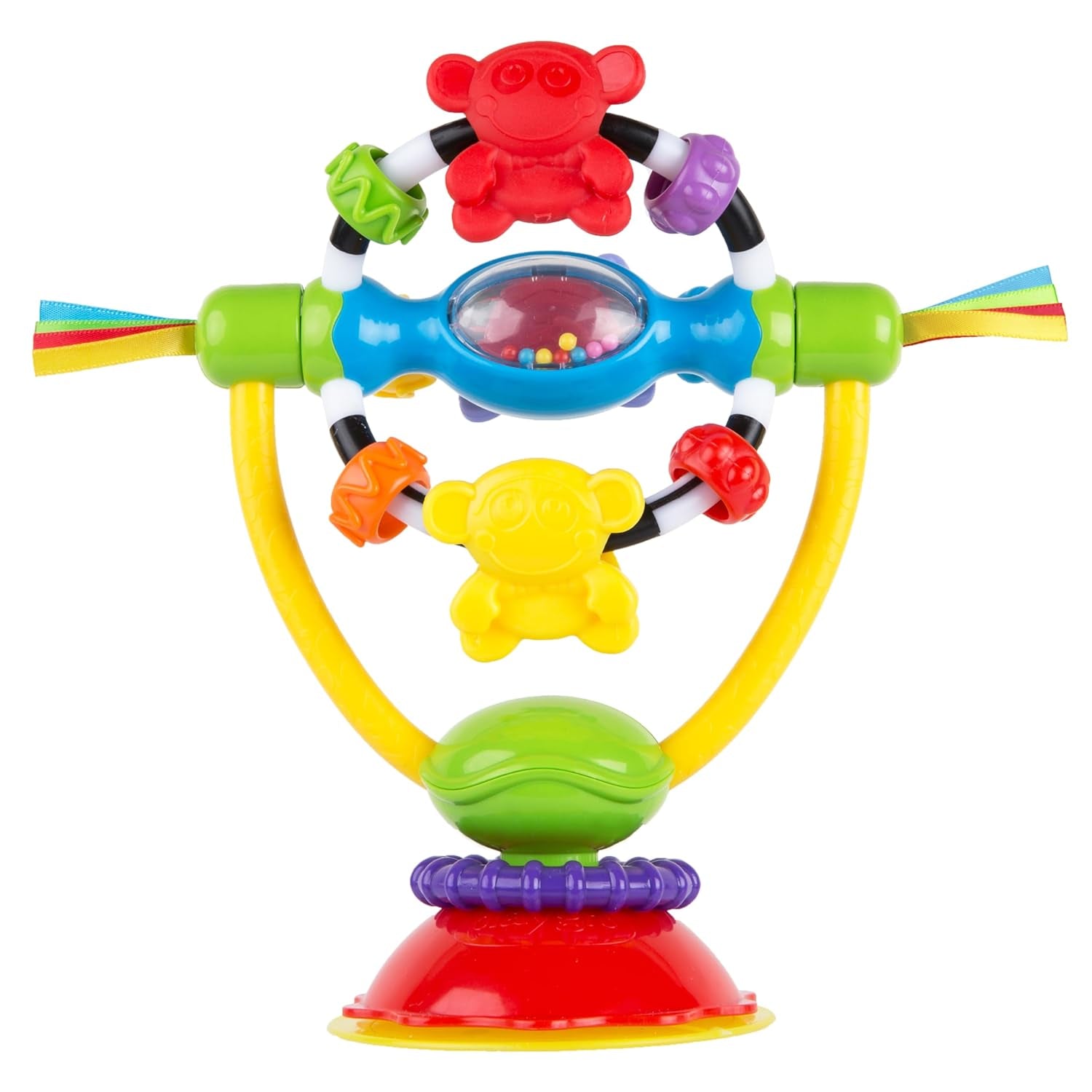 Playgro Rattle Super Shaker - minge zornăitoare pentru bebeluși - minge zornăitoare - minge zornăitoare pentru copii - minge zornăitoare - abilități motorii - jucărie pentru bebeluși - abilități motorii pentru bebeluși - colorat Jucarii Bebe Naty Shop Zornăitor rotativ cu ventuză