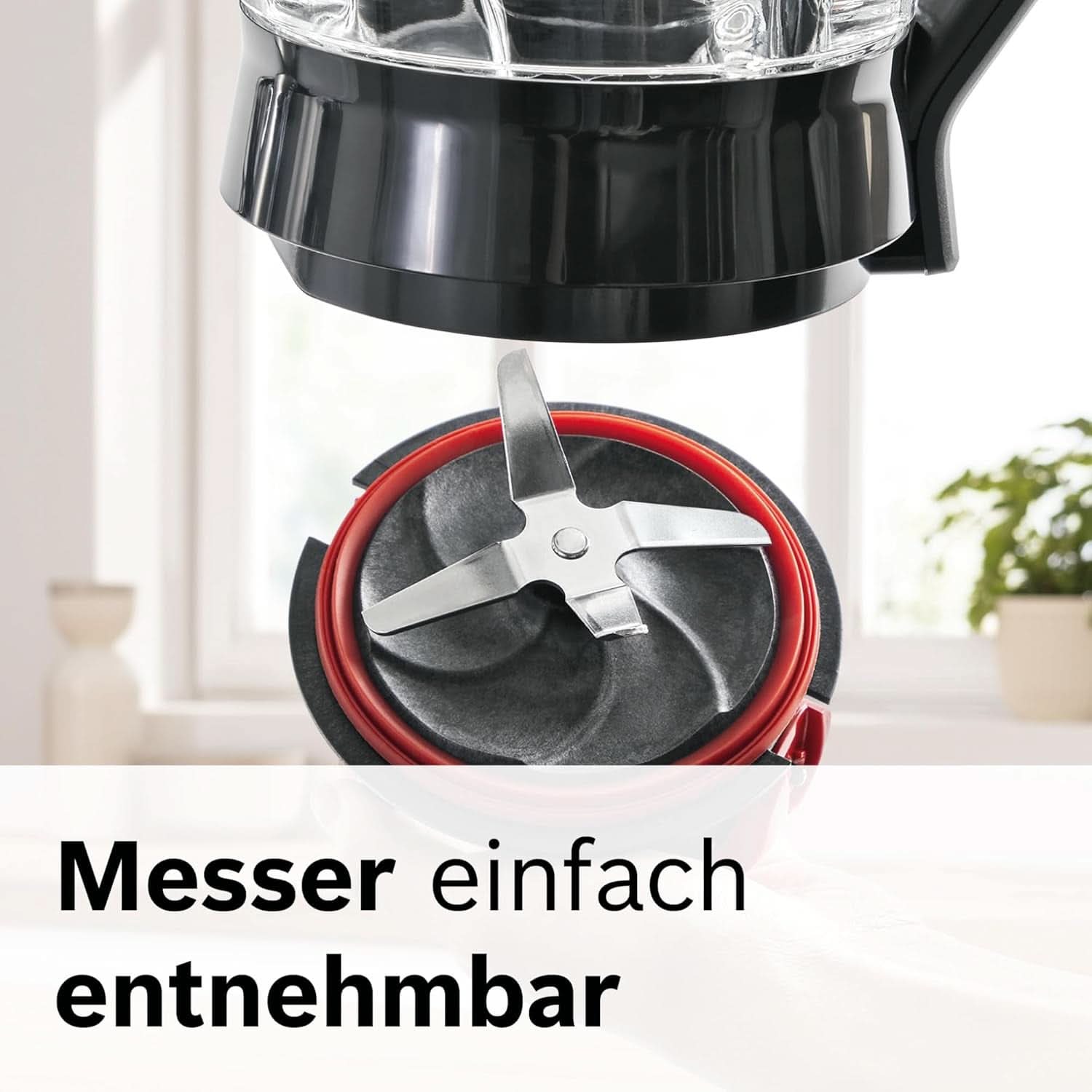 Bosch Standmixer Vitapower Serie 4 MMB6172S, Edelstahl-Klingen, 1,5L Thermosafe Glasbehälter, Stopfer, Spülmaschinengeeignete Teile, 30,000 U/Min, 1200 W, Silber Mama si Copilul Naty Shop