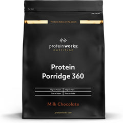 Protein Works - Protein Porridge 360 | Mit Zusätzlichen Vitaminen & Mineralien | Proteinreiches Frühstück | Kalorienarme Haferflocken | 6 Servings | Milchschokolade | 500G Cereale Naty Shop Default Title