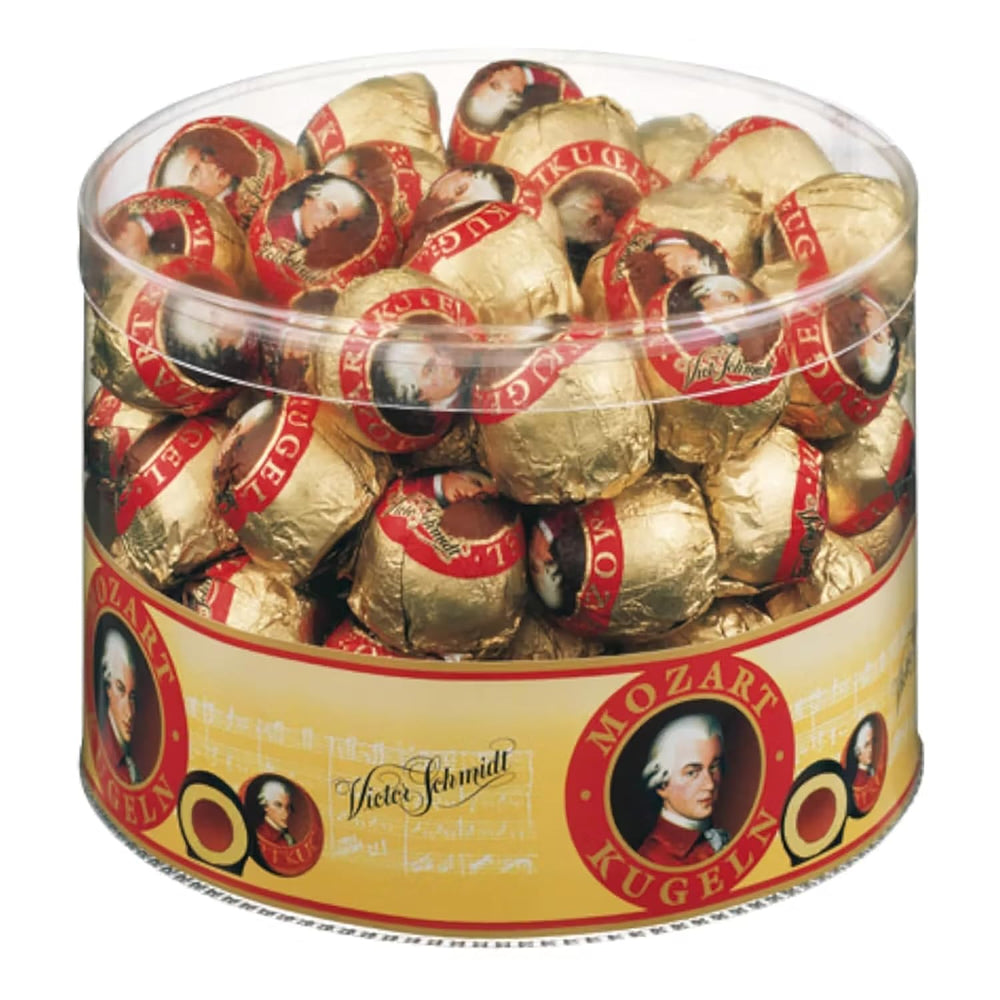 Mozartkugeln – Originale aus Österreich – Feine Pralinen mit Nougat und Marzipan – 825g (1 Packung)