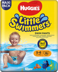 Huggies Little Swimmers Schwimmwindeln Größe 5/6 (12–18 kg), 1 Packung mit 19 Stück