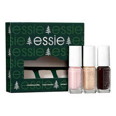 Kit Essie Mini Trio XMAS, Nr. 13 Mademoiselle + Nr. 49 Wicky + Nr. 570 Mani Danke, 3 x 15 ml