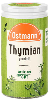 Ostmann Thymian gerebelt 15 g Thymian-Gewürz für viele Fleisch-, Fisch-, Pilz-, und Gemüsegerichte der mediterranen Küche, Menge: 1 Stück