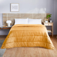 Pikolin Home - Plapumă reversibilă 300 G - umplutură nordică bicoloră - pentru pat 150 - confortabilă, caldă, respirabilă, albastru, 240 X 220 cm Plapumi si pilote Naty Shop