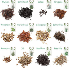 Owngrown Kräuter Samen Set 12 Sorten Garten Und Küchenkräuter Samen - Petersilie, Kräuter Der Provence, Italienische Kräuter, Koriander Samen, Dill, Kräutersamen Für Balkon, Und Hochbeet