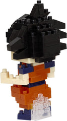 NANOBLOCKS Bandai - Nanoblock - Son Goku - Dragon Ball Z - Mini-Bausteinfigur - Konstruktionsspiel - Bausatz für Manga-Pixel-Figur - NBDB001