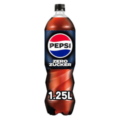 Pepsi Zero Sugar, Erfrischungsgetränk ohne Zucker, koffeinhaltige Cola, Set 6 x 1,25 Liter Alkoholfreie Getränke Naty Shop
