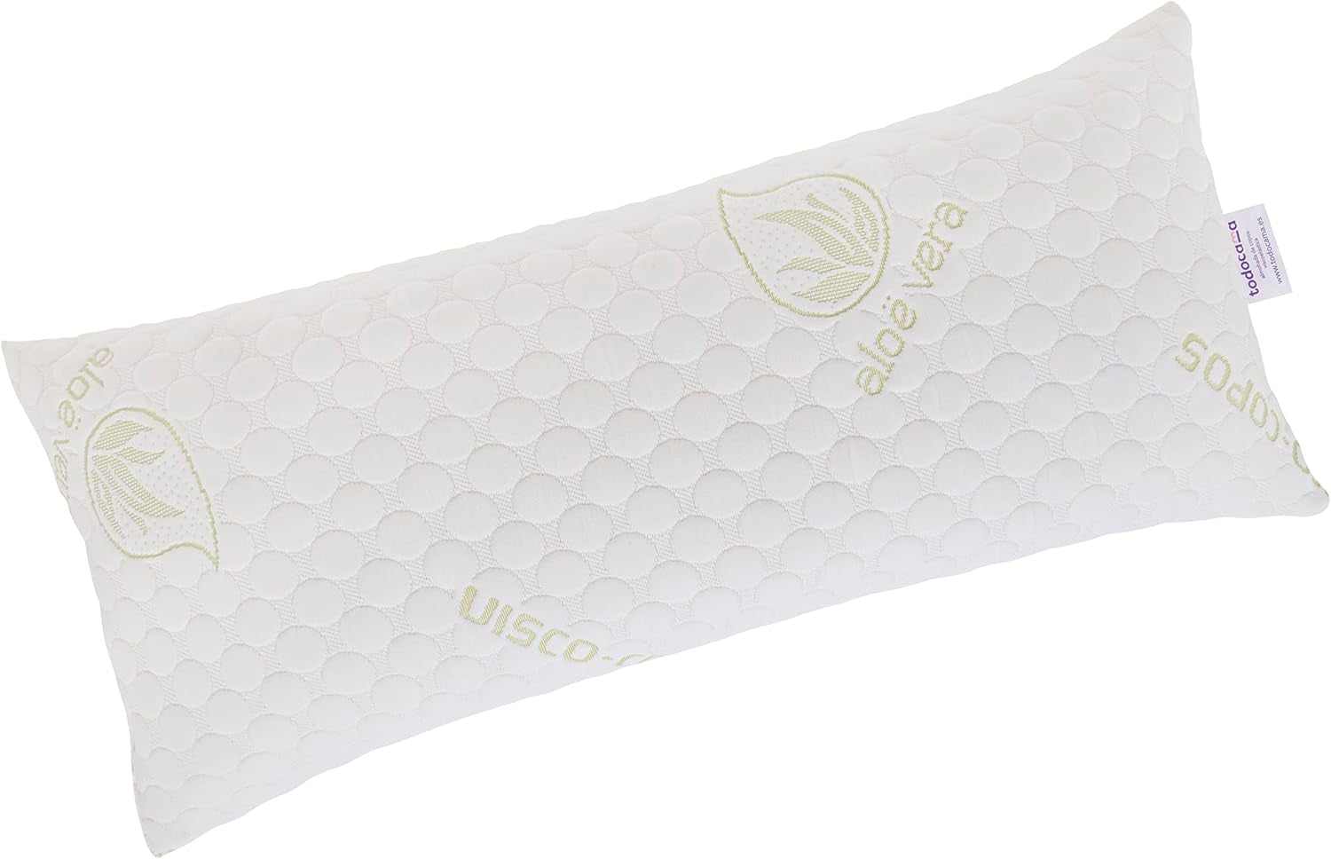 Todocama Pernă, viscoelastică, pachet de fulgi 2 X 75 cm alb Perne standard Naty Shop Alb 90 cm