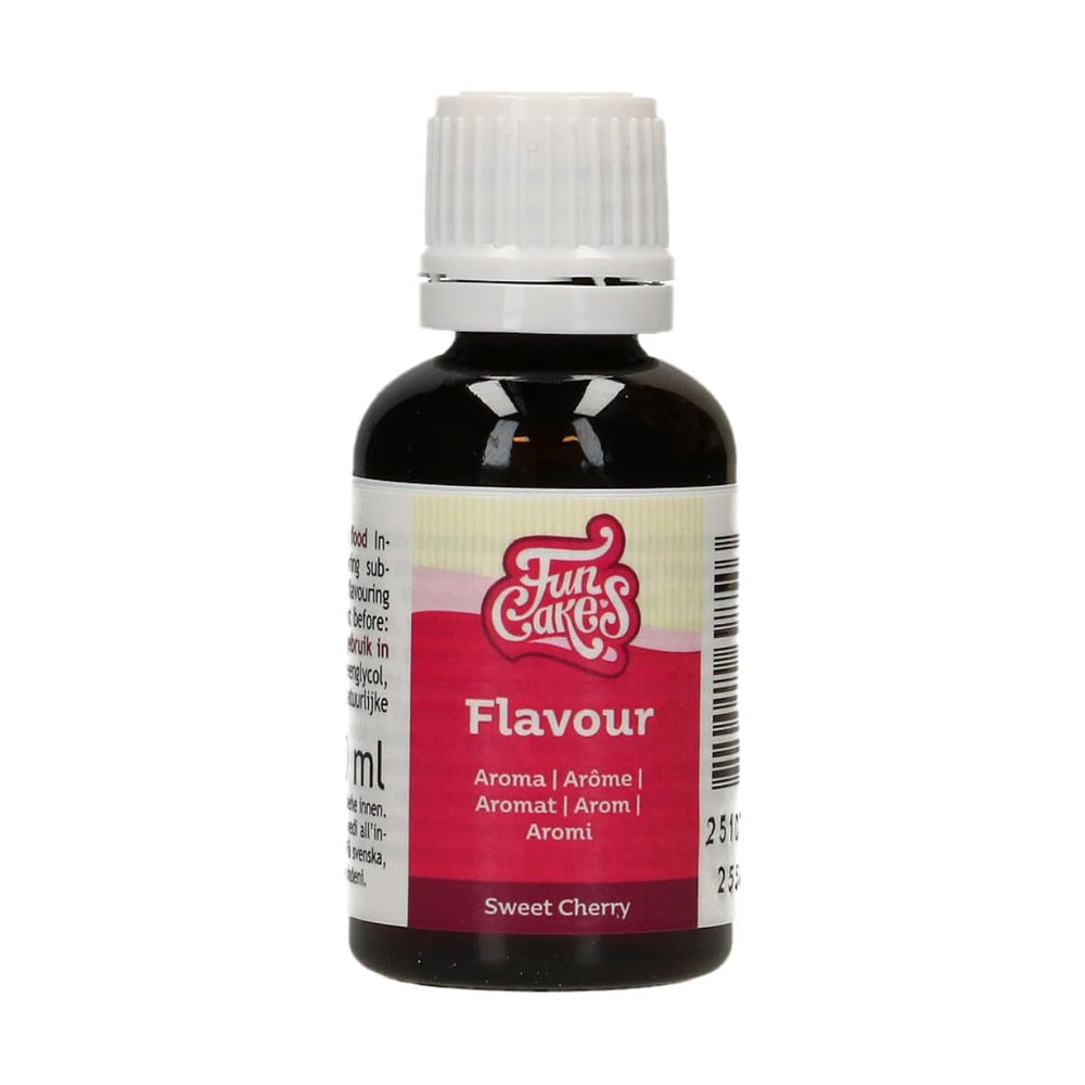 Funcakes Flavours Süße Kirsche Lebensmittel Aroma Flüssig - 30 Ml - Intensives Aroma - Alkoholfrei Und Halal - Lebensmittelaroma Geschmack Für Backen, Glasuren, Teigen, Eiscreme Und Soßen Indulcitori Naty Shop Default Title