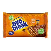 Ovomaltine OVO BREAK Waffel- und Schokoriegel – ein knuspriger Snack mit dem unverwechselbaren Geschmack unserer beliebten Creme Crocante, natürlich ohne Palmöl (4 x 39g)