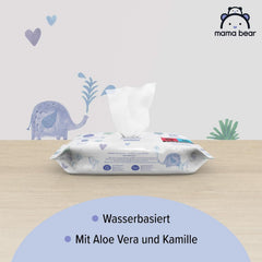 Naty Shop Mama Bear Sensitive Babyfeuchttücher ohne Duftstoffe