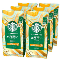 STARBUCKS Blonde Espresso Roast, Light Roast, boabe de cafea întregi 200G (pachet de 6) Cafea Naty Shop Default Title
