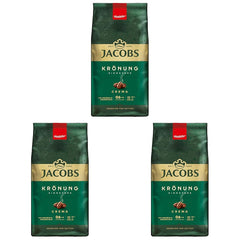 Jacobs Krönung Crema, Cafea boabe întregi, 1000 g (Pachet de 3)