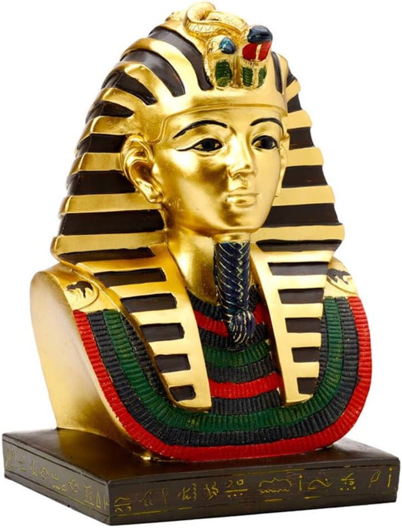 Cutie de aur egipteană Tutankhamon Sarcophagus Trinket Box cu mumie ES45 Statuete si sculpturi Naty Shop Bust egiptean Tutankhamon din aur