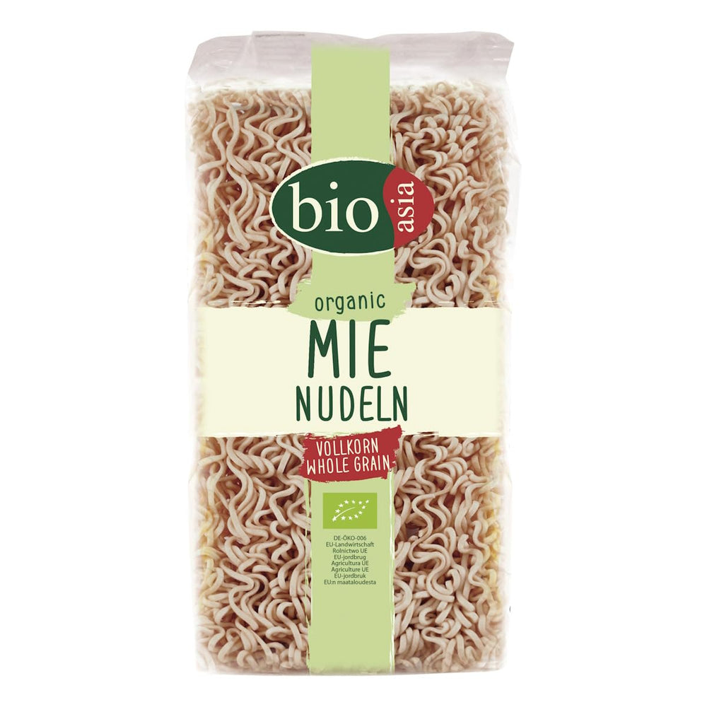 BIOASIA Bio Mie Nudeln, aus Vollkorn, schnell und einfach zubereitet (1 x 250 g)