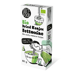 Fettuccine Konjac Shirataki Bio 80g – Kalorienarm und kohlenhydratarm, glutenfrei, kohlenhydratarm, für Keto-Diäten geeignet, mit Tapiokamehl