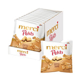 Merci Petits Kaffeecreme – 12 x 125 g – kleine weiße Schokoladenpralinen auf feiner Schokolade mit Kaffeecreme – einzeln verpackte Schokoladenpralinen