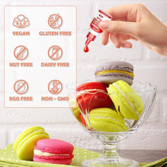 Colorant alimentar cu gel - HXDZFX Set de 22 de culori colorant alimentar cu gel foarte concentrat, potrivit pentru decorarea torturilor, macaroane, gogoși, fudge, glazură, înghețată, colorare cu săpun, colorare cu aerograf