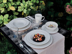 Margaret, serviciu de masă pentru 6 persoane, 18 piese, porțelan, alb Seturi vesela masa Naty Shop