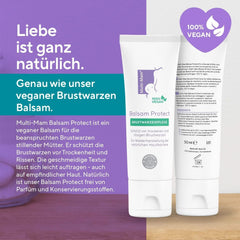 Multi-Mam Balsam Protect Beruhigt Und Schützt Trockene Und Rissige Brustwarzen Während Und Vor Der Stillzeit, Brustwarzencreme Stillen, 30 Ml Tube Zubehör Lebensmittel und Stillen Bebe Naty Shop