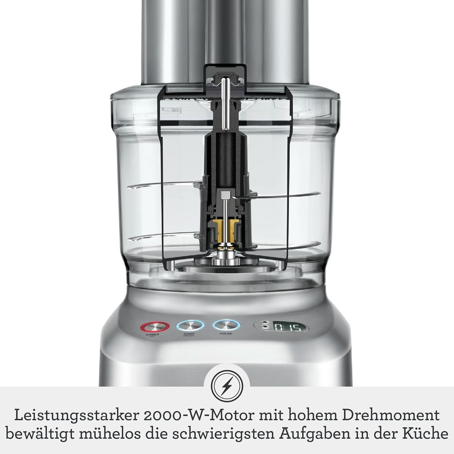 Sage Appliances SFP820 the Kitchen Wizz Peel Und Dice, Küchenmaschine, 2000 Watt Mama si Copilul Naty Shop