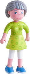HABA 306147 - Little Friends Set de joacă Bunici, Păpuși flexibile și animale Vârste 3+, Multicolor