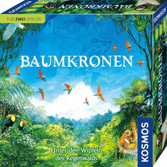Kosmos 682194 Treetops, Under the Rainforest Canopy, Spiel für zwei Spieler, Gesellschaftsspiel, Brettspiel ab 10 Jahren über den Regenwald, Bäume, Pflanzen und Tiere