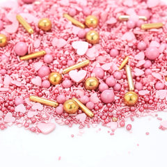Super Streusel, Sprinkles roz - auriu Sprinkles Naty Shop