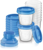 Philips Avent Austellungssystem Für Muttermilch, Becher Inklusive Deckel, Adapter (Modell SCF618/10) Zubehör Essen und Stillen Bebe Naty Shop