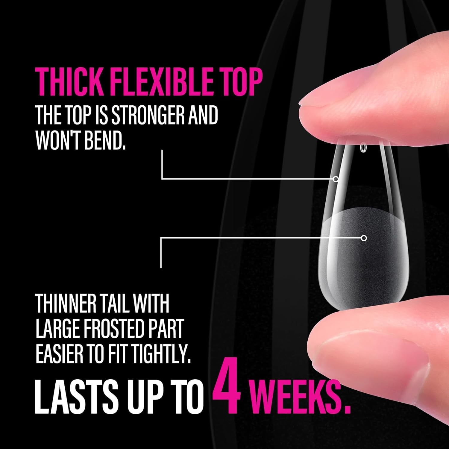 504 bucăți Tipuri de unghii Gel Ballerina Medium: Tipuri de unghii pentru unghii cu gel Unghii false din PMMA Extensii de unghii, unghii artificiale, 12 mărimi