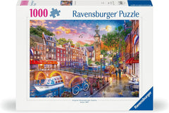 Ravensburger Puzzle 12000884 Sunset Amsterdam - puzzle jigsaw de 1000 de piese pentru adulți cu vârsta de peste 14 ani Puzzle Naty Shop