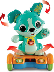 Vtech Baby Catch Me Puppy - Cățelușul hoverboard motorizat încurajează mișcarea - Cu urechi mișcătoare, cântece, sunete și conținut de învățare - Pentru copii cu vârsta cuprinsă între 12-36 luni Jucarii Bebe Naty Shop