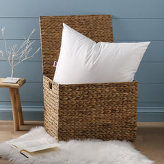 DODO Premium Pillow, 60 X 60 Cm, Medium Comfort, Perna Cloud De Douceur | Miteproof And Fluffy | Percale Cotton + Piping Lavabilă la mașină la 40 °C Perne standard Naty Shop