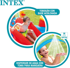 Intex Rainbow Ring Play Center – oberirdischer Kinderpool – Kinderbecken – 297 x 193 x 135 cm – für 3+ Jahre 57453NP Mehrfarbig 297 x 193 x 135 cm