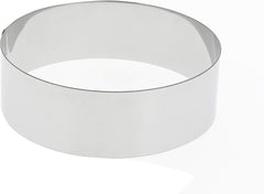 - Inel rotund pentru desert din oțel inoxidabil - Diametru 10 cm, Înălțime 4,5 cm - 3989.10, Argint