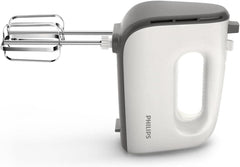 Philips Handmixer, 450 W, 5 Geschwindigkeiten plus Turbo, Weiß/Grau (HR3741/00) Bucatarie Naty Shop